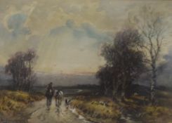 William Manners R.B.A (British 1860-1930) Watercolour 'Near Milnthorpe, Westmorland', a rural