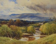 *Local Interest* Reginald Aspinwall (British 1858-1921) Watercolour, a Lakeland river scene with