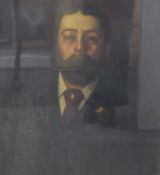 Buddig Anwylini Pughe (19th Century) Oil on canvas, portrait of a bearded gentleman, signed and