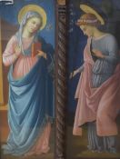 After Garinei Michele (Italian 1871-1960) Oil on board reproduction 'Madonna Annunciata' and '