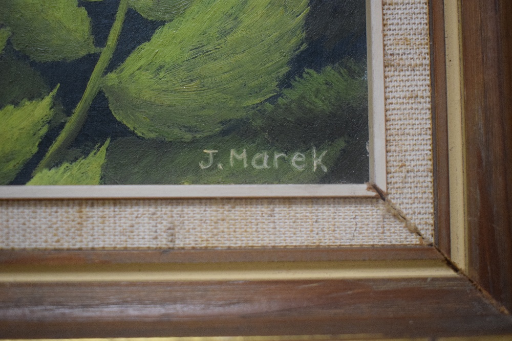 Jerzy Marek (Polish 1925-2014) Oil on board, study of a pride of lions, signed lower right, - Image 4 of 6