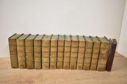 Antiquarian. Literature. Thackeray, W. M. - Works. Thirteen volumes. 1886. In half morocco. With one