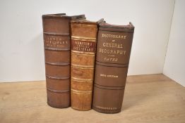 Dictionaries. Three titles. Lewis & Short - A Latin Dictionary. Oxford: 1880. Half leather.; Cates -