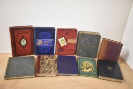 Nineteenth Century Decorative Cloth-Bound Miscellany. (10)
