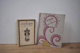 Signed Copies. Two titles. Oxenham, John - The Cedar Box. London: 1926, fourth impression.