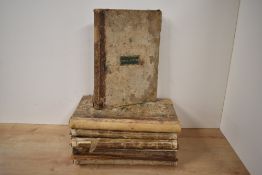 Music. Antiquarian. Six Folio volumes of musical scores from the late 18th and 19th Centuries.