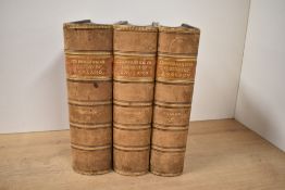 English History. Blackie's Comprehensive History of England. Volumes II, III, IV. Half leather. (3)