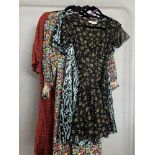 Four vintage dresses with Modern British Fashion Heritage significance, comprising a Kate Moss for