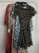 Four vintage dresses with Modern British Fashion Heritage significance, comprising a Kate Moss for