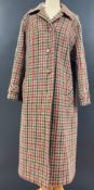 A 20th century vintage Julius Made in England coat in Irish Tweed of Castle Island Pure New Wool,