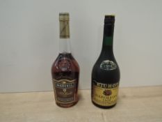 Mixed Alcohol, Martel VS Fine Cognac, 40% vol, 70cl and Richot Napoleon VSOP Finest French Brandy,
