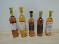 Sauternes Sweet Wine, 2010 Chateau Mauras 13.5%, 50cl, 2002 Chateau Guiraud 1st Cru Classe x2,