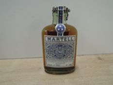 J & F Martell Very Old Pale Cognac, hand written on back of label Xmas 1956, 70 proof, no capacity