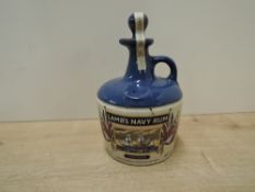 Lamb's Navy Rum, HMS Warrior decoration to flagon, 40% vol, 750ml, stopper and seal unopened (1