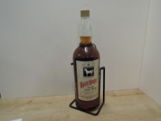 White Horse Fine Old Scotch Whisky, 1980's large bottle, 100% Scotch Whiskies, bottle numbered XL No