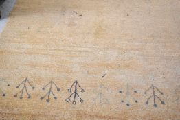 A modern rug, having stylised tree pattern, approx. 288 x 190cm