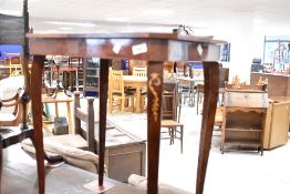 A vintage continental style sewing table having lift lid (no key and currently locked)