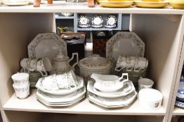 A selection of late 20th-century Johnson Brothers ceramic 'Eternal Beau' tableware, designed by