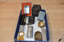 A selection of 20th-century lighters, to feature a 1960's/70's Brother-Lite; a 1960's Ronson Blue;