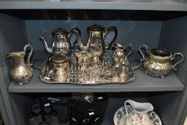 A selection of 19th to early 20th-century EPNS and metal tableware, to feature a large twin-