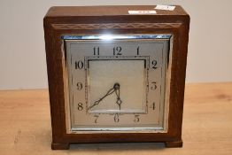 Of local interest, after Ernest Oldcorn, an early 20th-century Arts and Crafts clock, having a