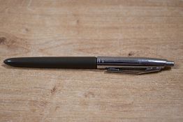 A Conway Stewart ballpoint pen in Khaki with chrome cap