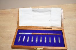 A mid 20th-century C. Brandauer and Company Limited of Birmingham Commemorative writing pen set,