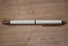 A Sheaffer Targa 1027 Laque Ivory ballpoint pen