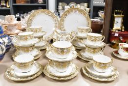 A selection of mid to late 20th-century Japanese Noritake porcelain tableware, featuring ornate