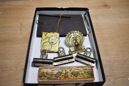 Of pen collecting interest, a selection of vintage stationary, to feature The 'Britannia' Box of