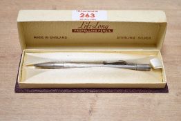 A boxed Life Long Sterling Silver pencil