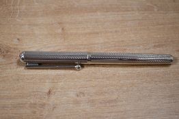 A Waterman Goutte converter fill fountain pen in Guilloche finish having 18k 750 nib (quite a rare
