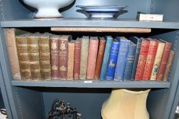 A selection of 19th-century to early 20th-century clothbound hard back books, to feature 'A