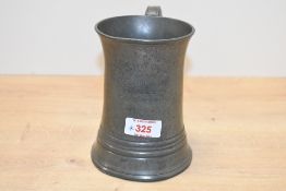 Of Liverpool interest, an early 20th-century pewter tankard, inscribed ‘University Club Liverpool,