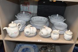 A selection of 20th-century Expressions english china 'Summer Carnival' tableware, featuring