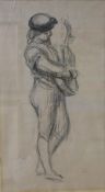 After Pierre-Auguste Renoir (French 1841-1919) Print 'Musicien a la Guitare', facsimile signature