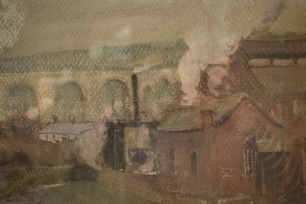 *Local Interest* William Hoggatt (British 1880-1961) Watercolour and Gouache 'Park Bridge, - Image 3 of 6