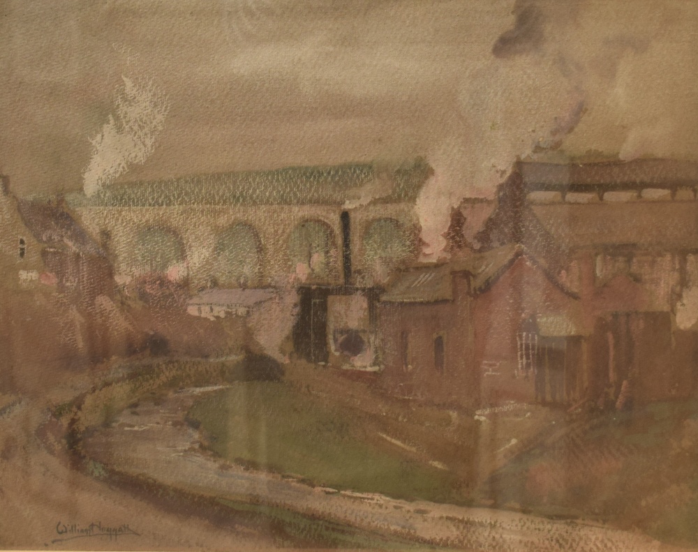 *Local Interest* William Hoggatt (British 1880-1961) Watercolour and Gouache 'Park Bridge,
