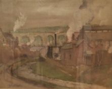 *Local Interest* William Hoggatt (British 1880-1961) Watercolour and Gouache 'Park Bridge,
