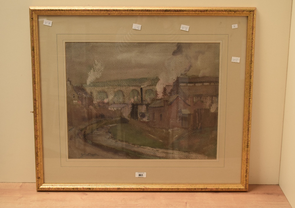 *Local Interest* William Hoggatt (British 1880-1961) Watercolour and Gouache 'Park Bridge, - Image 2 of 6