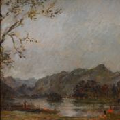 *Local Interest* Judith Da Fano (British 1919 - 2000) oil on board 'Derwentwater' an Autumnal