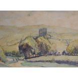 *Local Interest* William Dodd (British 1908-1981) Watercolour, a rural landscape depicting a