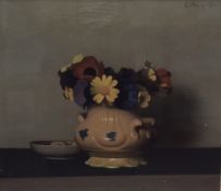 After C Hay (20th Century) Lithograph, a floral still life study, facsimile signature and date (