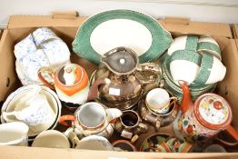 A J&G Meakin 'Florida' part tea service (20), a Silver Art Ware tea set and a Japanese eggshell part