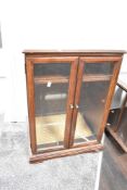 A modern glazed and stained effect HiFi cabinet 78cm x 53cm x 44.5cm
