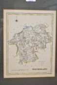 Of local interest, a framed 20th-century print of 'Westmorland' after R. Creighton, engraved by J&