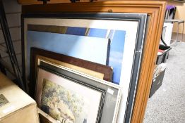 A collection of seven assorted pictures and prints.