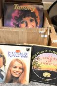 A collection of assorted LP records to include ABBA Greatest Hits, The Foster and Allen Selection,