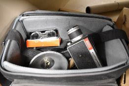 A Eumig Eumigette 2 video camera and a pair of 2.5x25 pocket binoculars etc.