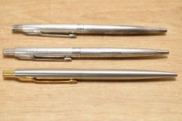 Three Parker ballpoint pens all require refills